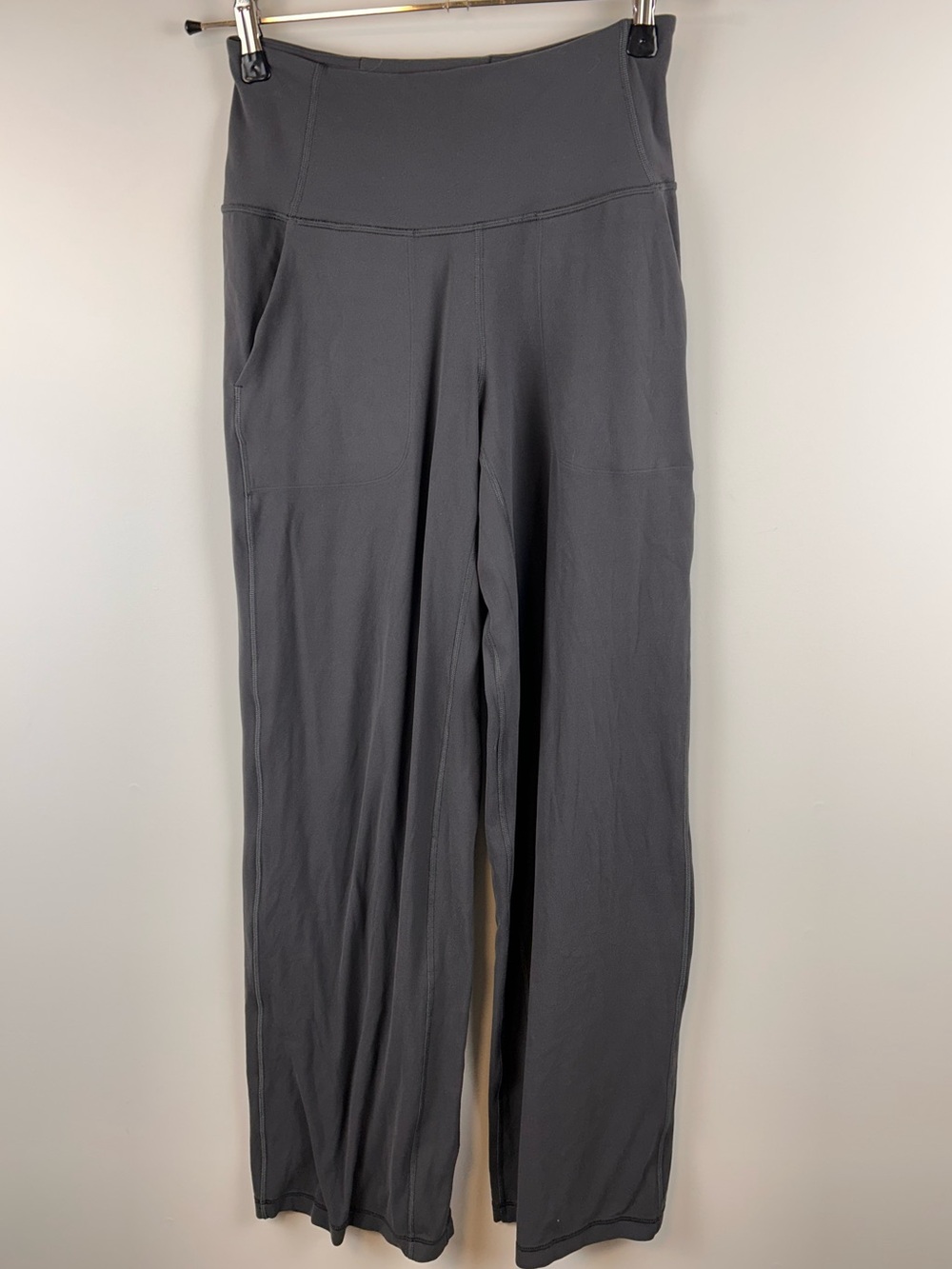 Lululemon Align High-Rise Wide-Leg Pant Size 6 Grey Nulu Yoga Lounge